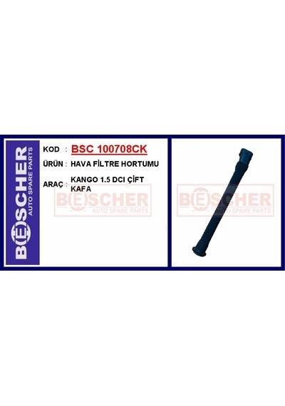 Bsc 100708ck Hava Filtre Hortumu Kango 1.5 Dcı Çift Kafa -