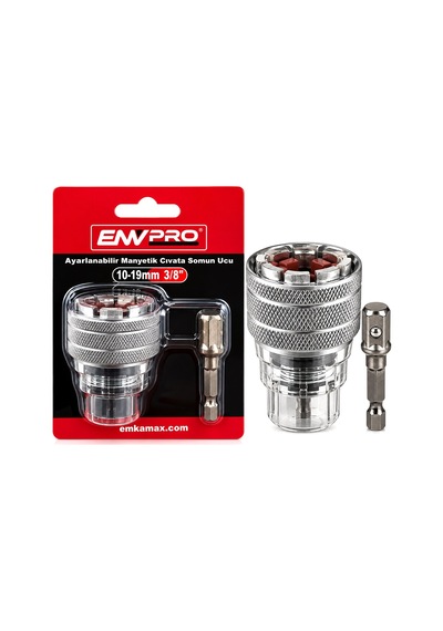 Emvpro Emv-5669 Ayarlanabilir Manyetik Cıvata Somun Ucu 10-19 Mm