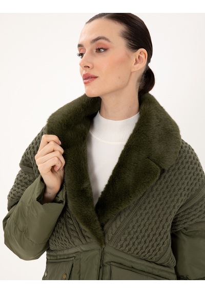 Pierre Cardin Kadın Haki Mont 50290341-vr027 Haki