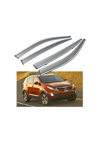 Kia Sportage Uyumlu 2010 2014 Kromlu Cam Rüzgarlığı İthal