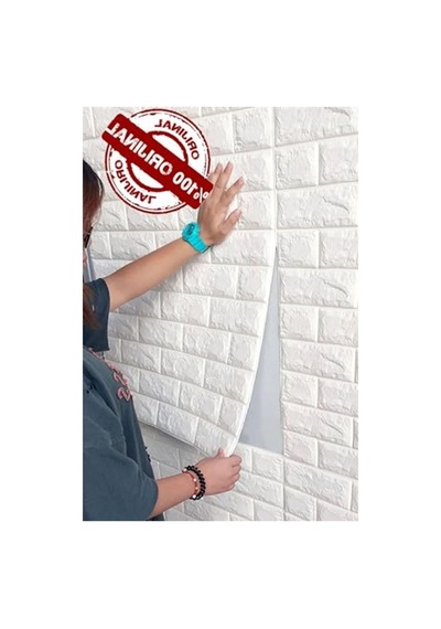 70 X 500 Cm Beyaz 3d Dekoratif Duvar Paneli, Kendinden Yapışkanlı Ve Esnek