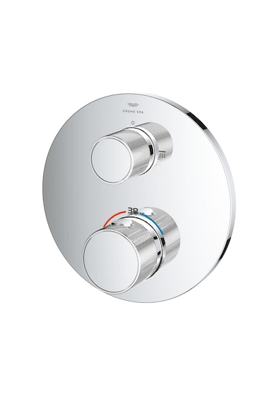 Grohe Atrio Private Collection Ankastre Termostatik Banyo Bataryası 2 Yollu, Sıva Üstü Grubu - 24396000 Gümüş