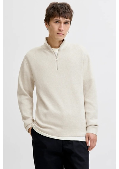 Jack & Jones Jprblamılano Stıtch Erkek Kırık Beyaz Sweatshırt Kırık Beyaz