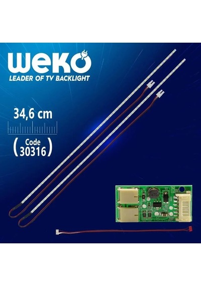 17'' İnç 57 Ledli 34 Cm Universal Monitör E-led Takımı
