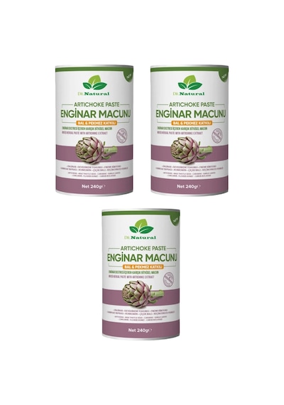 Dr. Natural Enginar Macunu Pekmez ve Bal Katkılı Bitkisel Macun 3 x 240 G