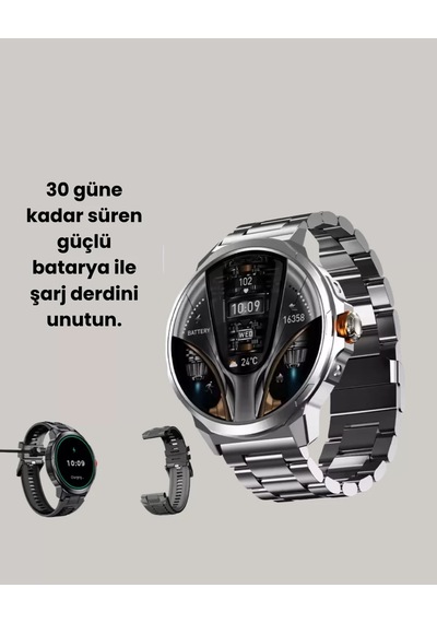 Şık Metal Kasa Ve Değiştirilebilir Kordonlarla Sw80 Smartwatch Yeni Nesil