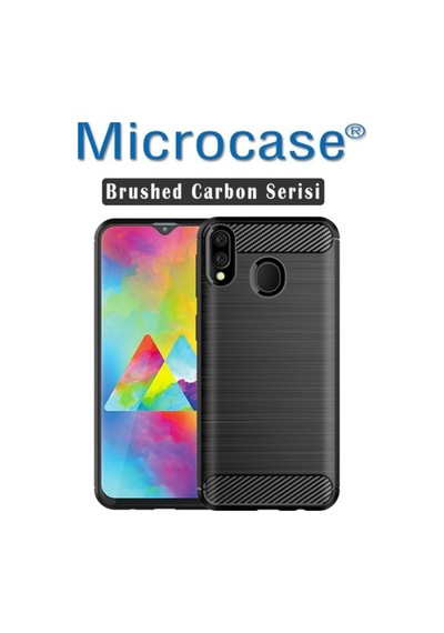 Samsung Uyumlu Galaxy M20 Brushed Silikon Kilif + Cam (Seçin) 333893264