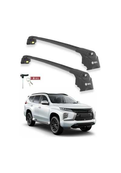 Turtle Mitsubishi Pajero Sport Mk3 2016-2025 Ara Atkı Air2 Siyah