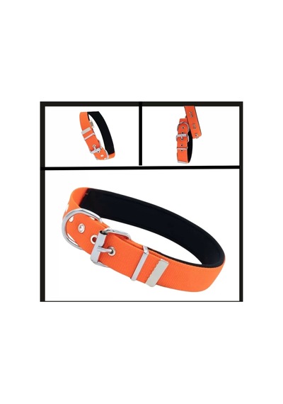 Uyguna-yakala Turuncu 3.0 42-50 Cm Dokuma Kemikli Boyun Tasması-sma.364