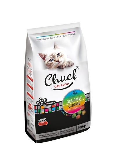 500 Gr Kuru Mama, Kedi, Gourmet X 12 Adet