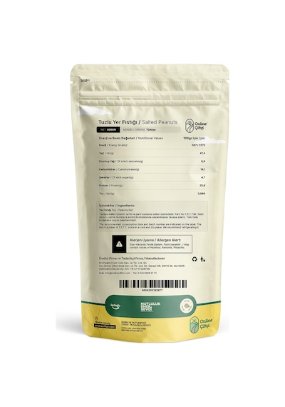 Online Çiftçi Tuzlu Kavrulmuş Yer Fıstığı 400G