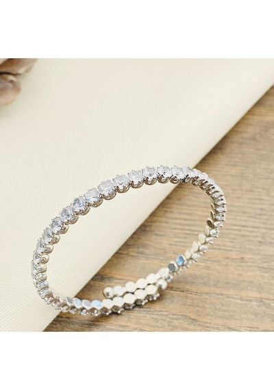 İnce Su Yolu Esnek Kelepçe Model Yüksek Kalite 316 L Çelik Silver 20 Cm Gümüş