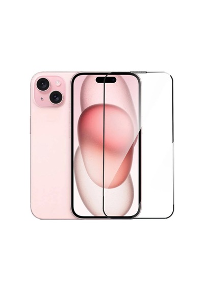 Logis Apple Uyumlu iPhone 16 Tam Kaplayan 5d Antistatik Ekran Koruyucu Cam