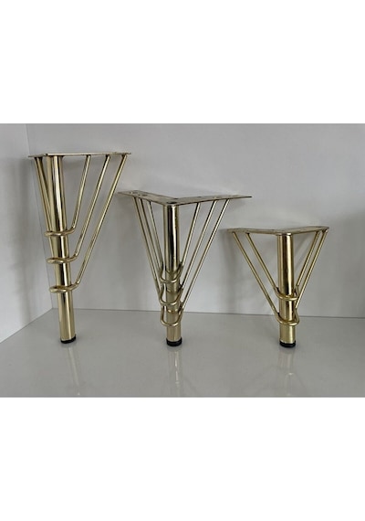 Lno Metal Gold Demir Koltuk Kanepe Ayağı 15cm