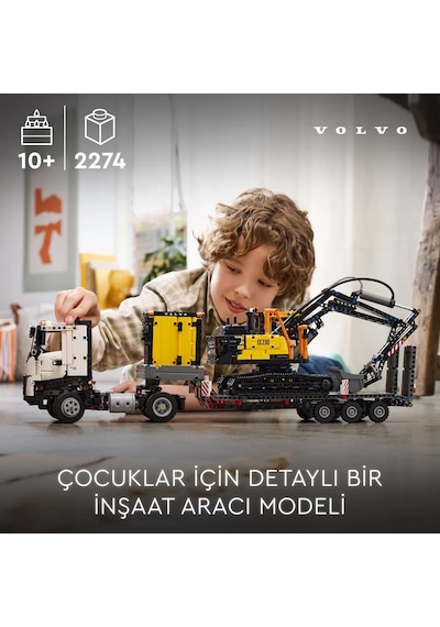 LEGO® Technic Volvo FMX Kamyon ve EC230 Elektrikli Ekskavatör 42175 -10 Yaş ve Üzeri Çocuklar için Yaratıcı Oyuncak Yapım Seti (2274 Parça)