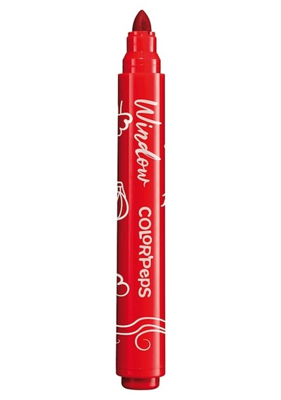 Color Peps Keçeli Cam Boyası Kalemi + Fiber Bez 6 Renk 3154148448204