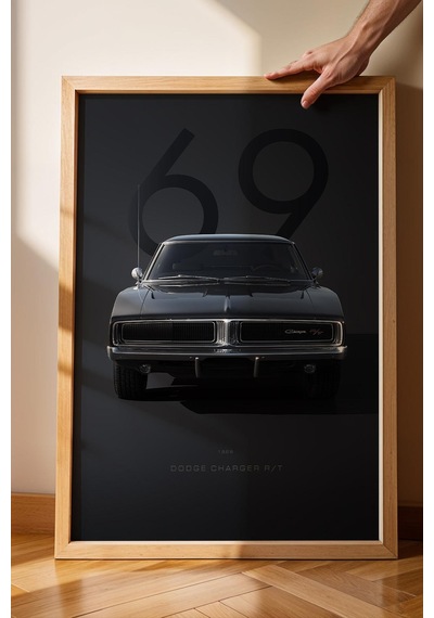 1969 Dodge Charger R/t Çerçeveli Tablo - Special Edition Car Poster