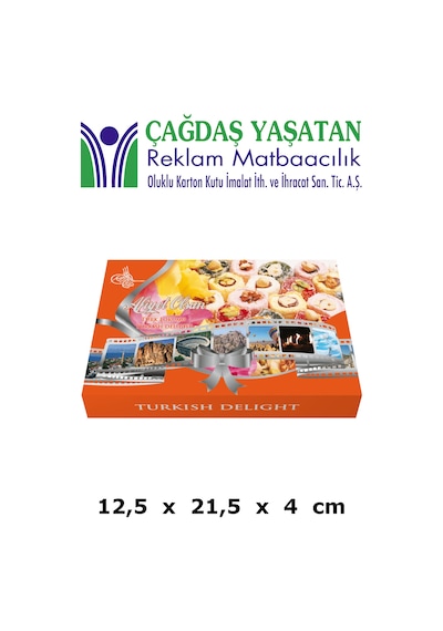 500 Gram Lokum Kutusu 200 Adet - 065