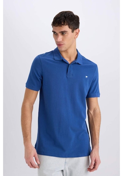 DeFacto %100 Pamuk Slim Fit Dar Kesim Polo Yaka Kısa Kollu Tişört D7665AX25SPBE815