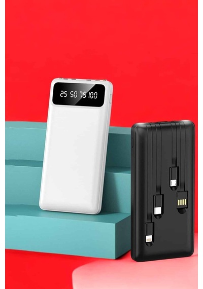 Powerbank 20.000 Mah Lcd Ekran Usb Lightning Type-c  İos Ve Android Siyah 87462972