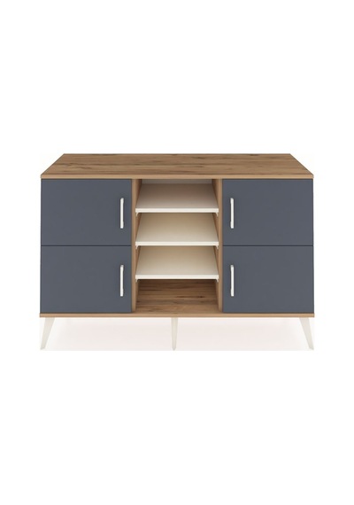 Kronos Konsol 5 Raflı 4 Kapaklı 132x59x83 Çam-antrasit/aytaşı Antrasit/aytaşı Kronos Konsol 5 Raflı 4 Kapaklı 132x59x83 Çam-antrasit/aytaşı Antrasit/aytaşı
