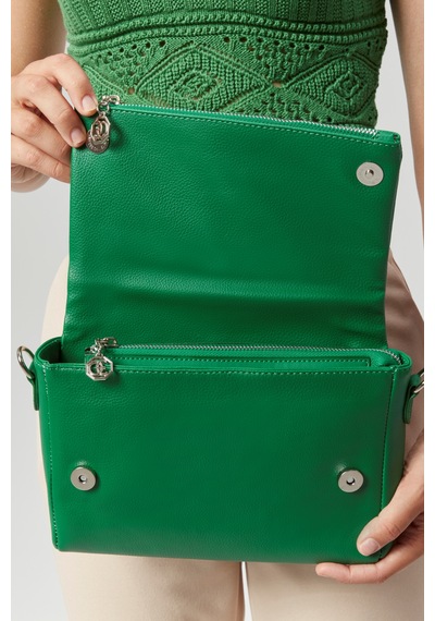 Morpelikan Kadın Dört Bölmeli Clutch Çarpraz Omuz Çantası