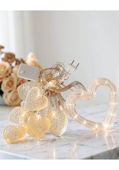 Led Kalp Neon Lamba Dekoratif Romantik Gece Ve Ortam Işığı Çok Renkli 14729048
