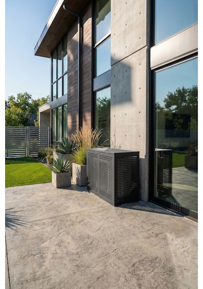 Klima Motoru/dış Ünite Gizleme/koruma Kafesi Xl 120x62x150 H Square Antrasit