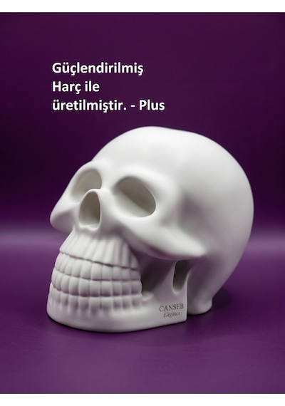 10cm Kuru Kafa Heykeli - Dekoratif Obje Biblo 90297526