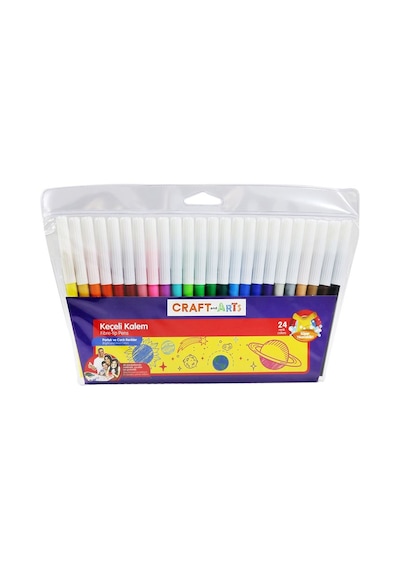 Craft And Arts 24 Renk Keçeli Kalem Cakk-24