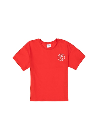 U.S. Polo Assn. Erkek Çocuk Kırmızı Oversize Bisiklet Yaka Tişört 50298981-VR030 U.S. Polo Assn. Erkek Çocuk Kırmızı Oversize Bisiklet Yaka Tişört 50298981-VR030
