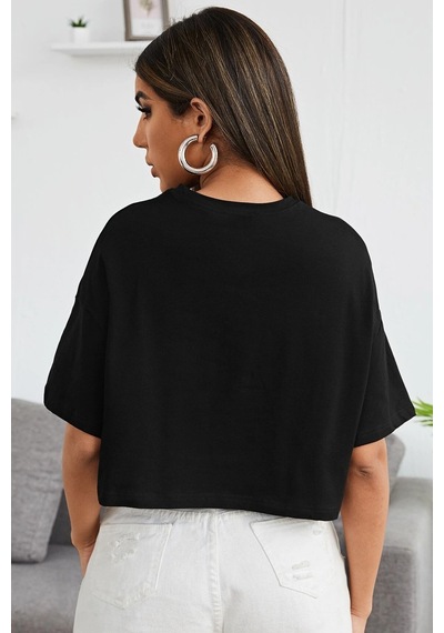 Unisex Dream Butterfly Tasarım Tshirt Siyah
