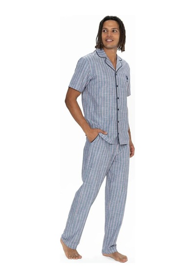 U.S. Polo Assn. U.s Polo Assn. 18913 Erkek Kısa Kollu Gömlek Pijama Takımı-lacivert Lacivert U.S. Polo Assn. U.s Polo Assn. 18913 Erkek Kısa Kollu Gömlek Pijama Takımı-lacivert Lacivert