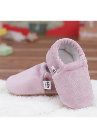 Kadife Bebek Patiği, Kaydırmaz Taban, Kreş Ayakkabısı Patik 001