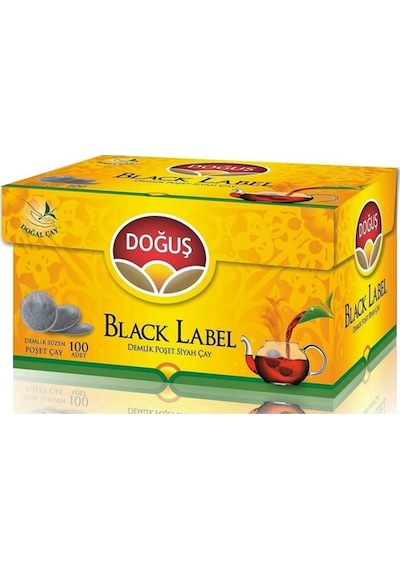 Doğuş Black Label Siyah Süzen Demlik Poşet Çay 8'li 100 x 3.2 G
