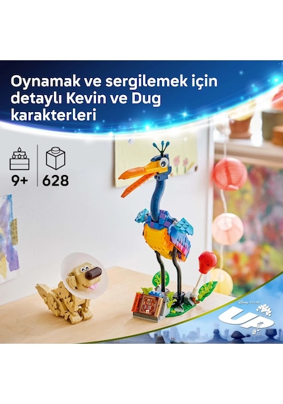 LEGO® ǀ Disney ve Pixar Kevin ve Dug 43290 - 9 Yaş ve Üzeri Çocuklar için 2 Figür İçeren Yaratıcı Oyuncak Yapım Seti (628 Parça)
