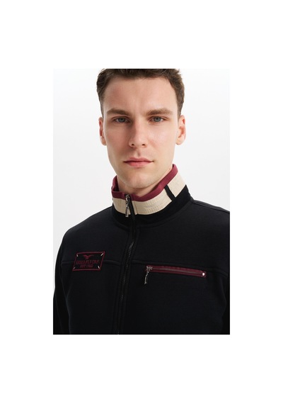 AR-MA Arma Erkek Slim Fit Örme Basic 3 İplik Şardonlu Dik Yaka Tam Fermuar Mont %70 Pamuk %30 Polyester K6myo9715 Siyah AR-MA Arma Erkek Slim Fit Örme Basic 3 İplik Şardonlu Dik Yaka Tam Fermuar Mont %70 Pamuk %30 Polyester K6myo9715 Siyah