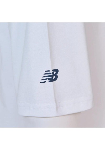 New Balance Lifestyle Mnt1602-wt Erkek Beyaz T-shirt