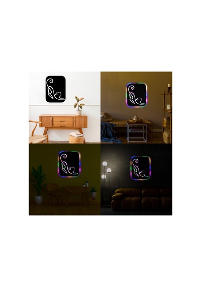 Led Işıklı Kişiselleştirilebilir Kedi Temalı Tablo Simba Dekoratif Gece Lambası Çok Renkli - 737261254 Çok Renkli Led Işıklı Kişiselleştirilebilir Kedi Temalı Tablo Simba Dekoratif Gece Lambası Çok Renkli - 737261254 Çok Renkli