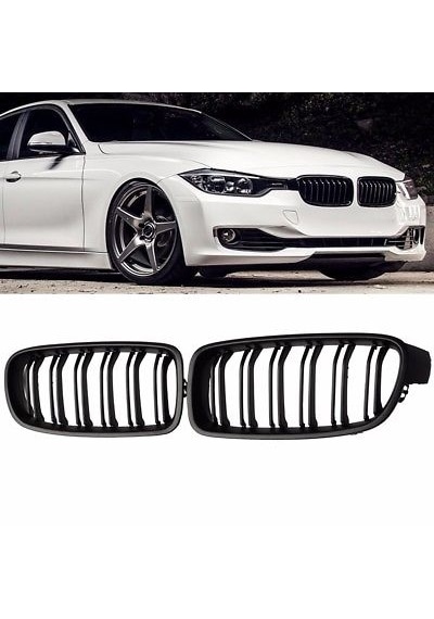 Bmw F30 2016-2017 3.Seri Parlak Siyah Çift Çizgi M3 Ön Panjur