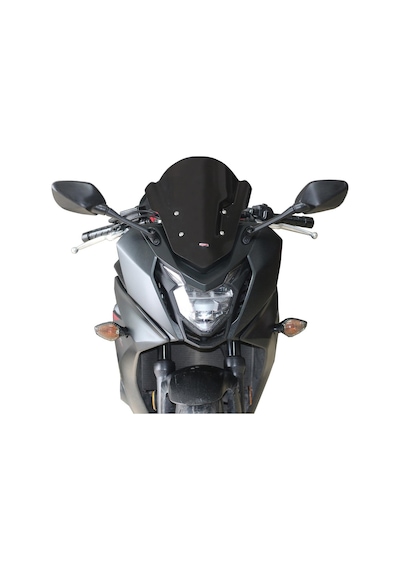 GP Kompozit Honda CBR650F 2014-2018 Uyumlu Ön Cam Siyah 34 cm