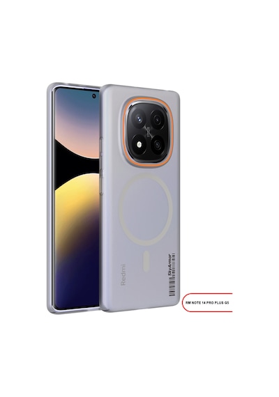 Redmi Note 14 Pro Plus 5g Magsafe Uyumlu Mat Sert Klein Kılıf Turuncu