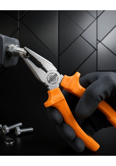 Hassas Kavrama Dövme Çelik Pense Ergonomik Saplı