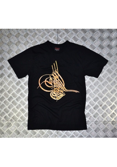 Stoned&Fame Osmanlı Tuğrası Baskılı T-shirt SIYAH
