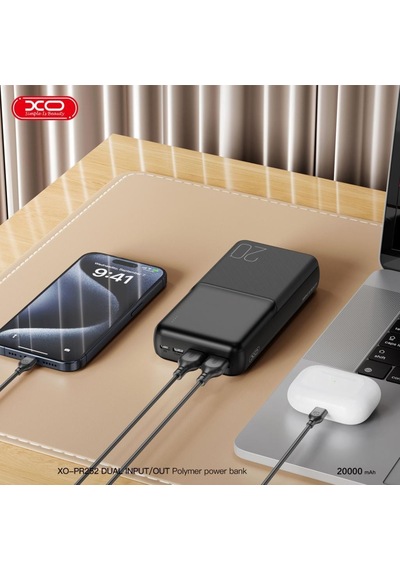 2.1a Hızlı Şarj Destekli 20000 Mah Çift Usb Çıkışlı Yüksek Kapasiteli Taşınabilir Şarj Cihazı Beyaz