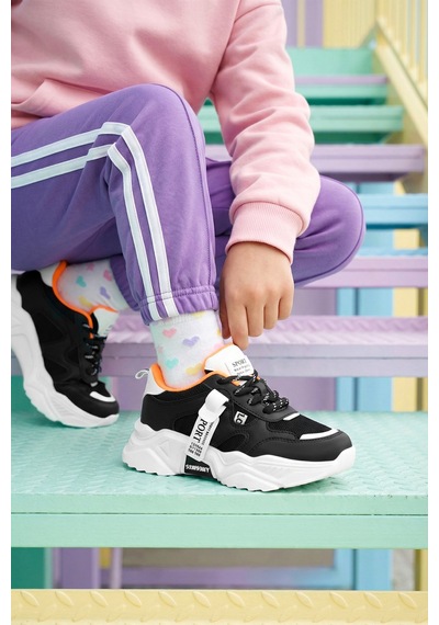 Dark Seer Kids Ds K 2051 Sneaker 2025 Kız Çocuk Beyaz-siyah