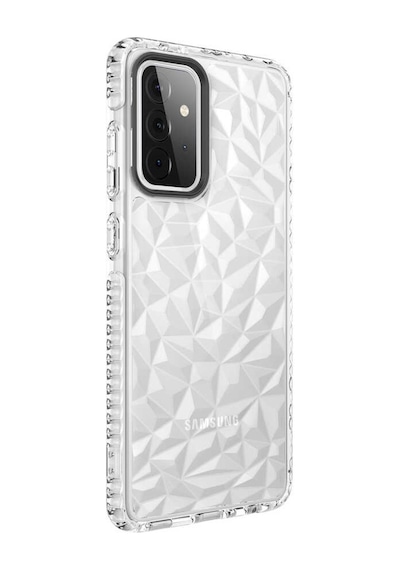Galaxy A72 Kılıf Zore Buzz Köşeleri Airbagli Prizmatik Tasarım