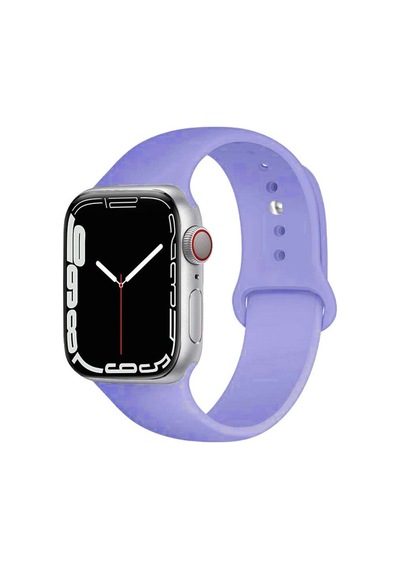 Apple Uyumlu  Watch  2/3/4/5/6/7/8/Se/ Ultra 42/44/45/49 MM Yumuşak Silikon Large Kordon - Beyaz