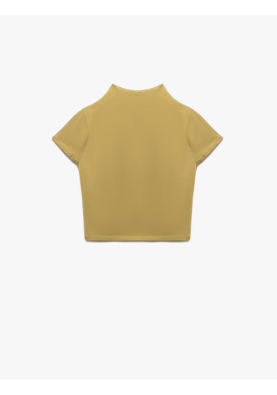 Koton Pamuklu Slim Fit Kısa Kollu Dik Yaka Tişört Ada Çayı 5sak50357ek Açık Yeşil Koton Pamuklu Slim Fit Kısa Kollu Dik Yaka Tişört Ada Çayı 5sak50357ek Açık Yeşil