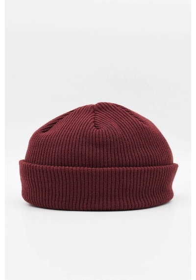 Külah Erkek Bordo Örgü Docker Bere Skullcap-Bordo-Standart